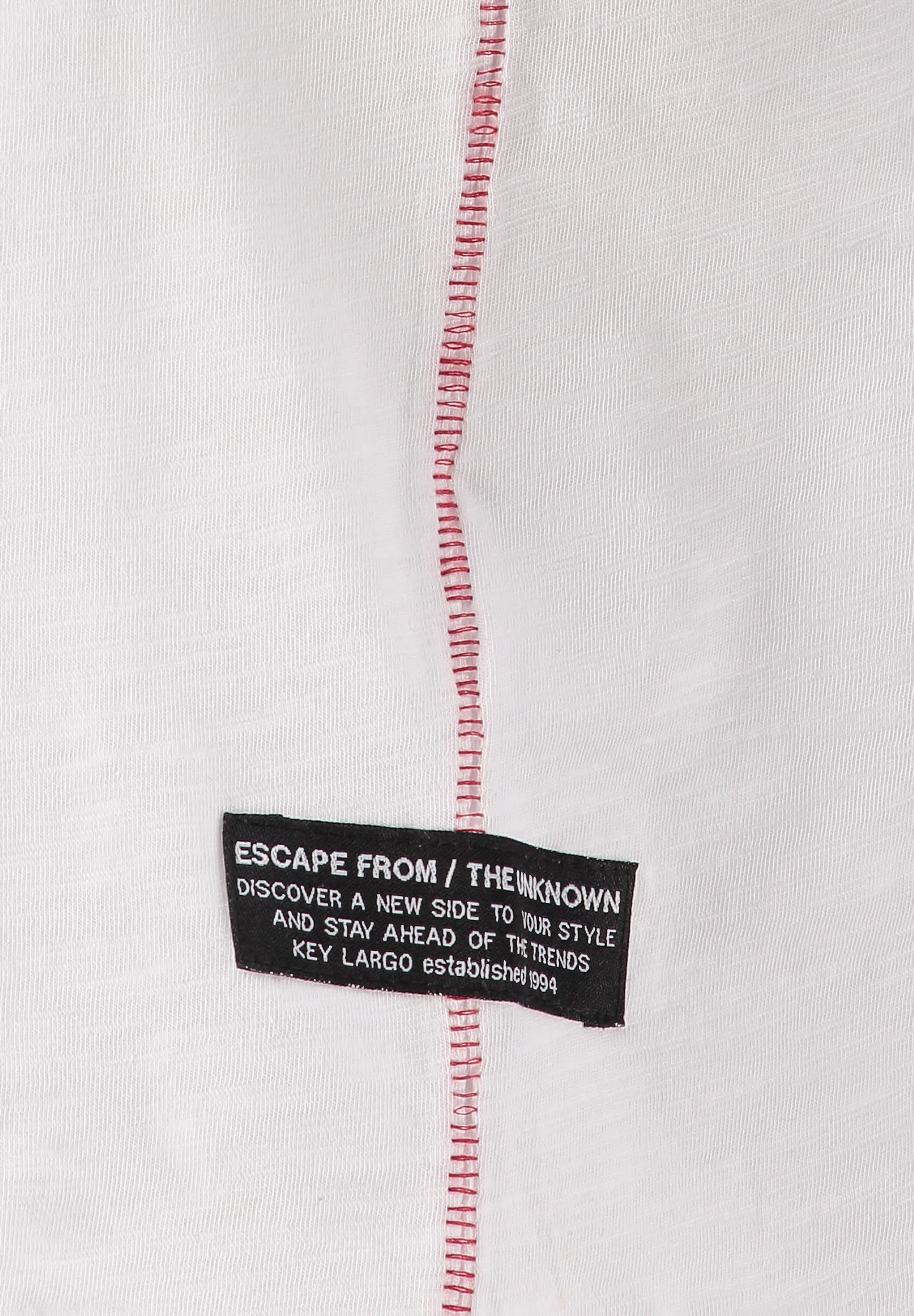 Key Largo T-Shirt 'KLFEARLESS' in Weiß