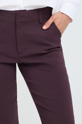 Coupe slim Pantalon b.young en marron