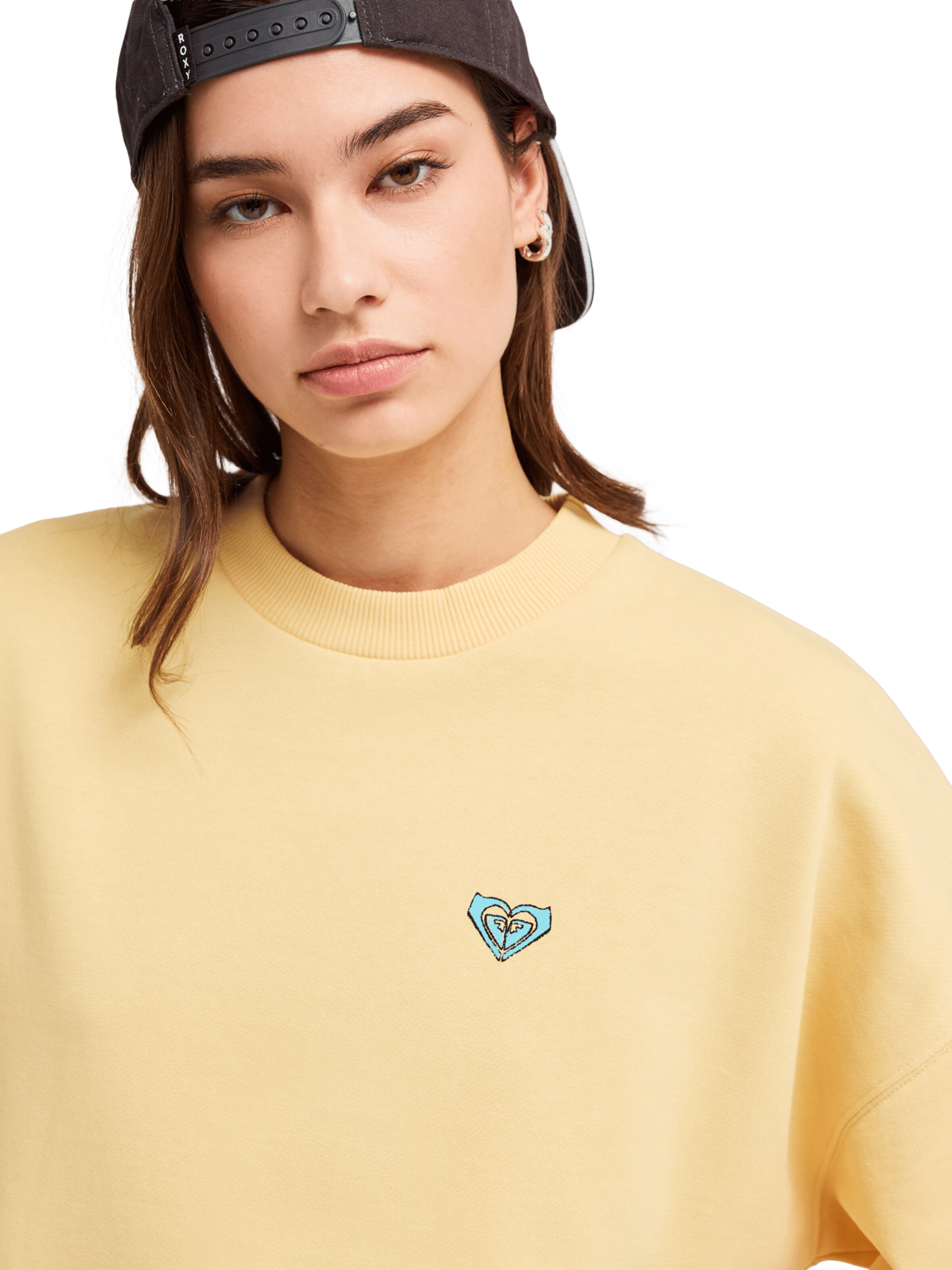 ROXY Sweatshirt 'Lineup' in Yellow