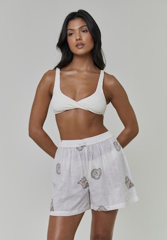 Loosefit Pantalon South Beach en blanc