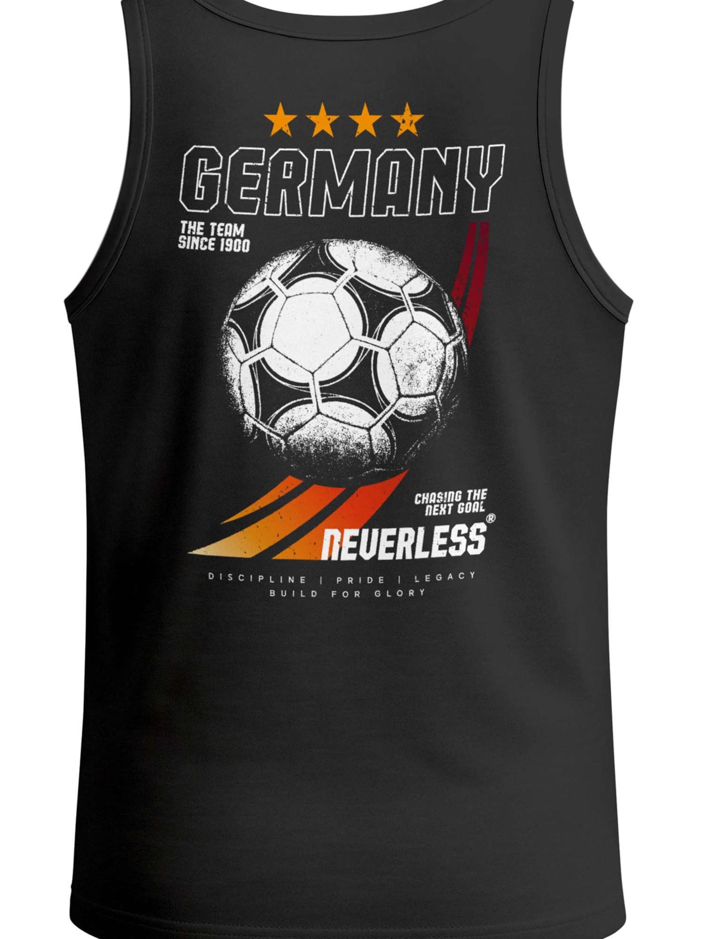Neverless Shirt 'Retro Fußball' in Black