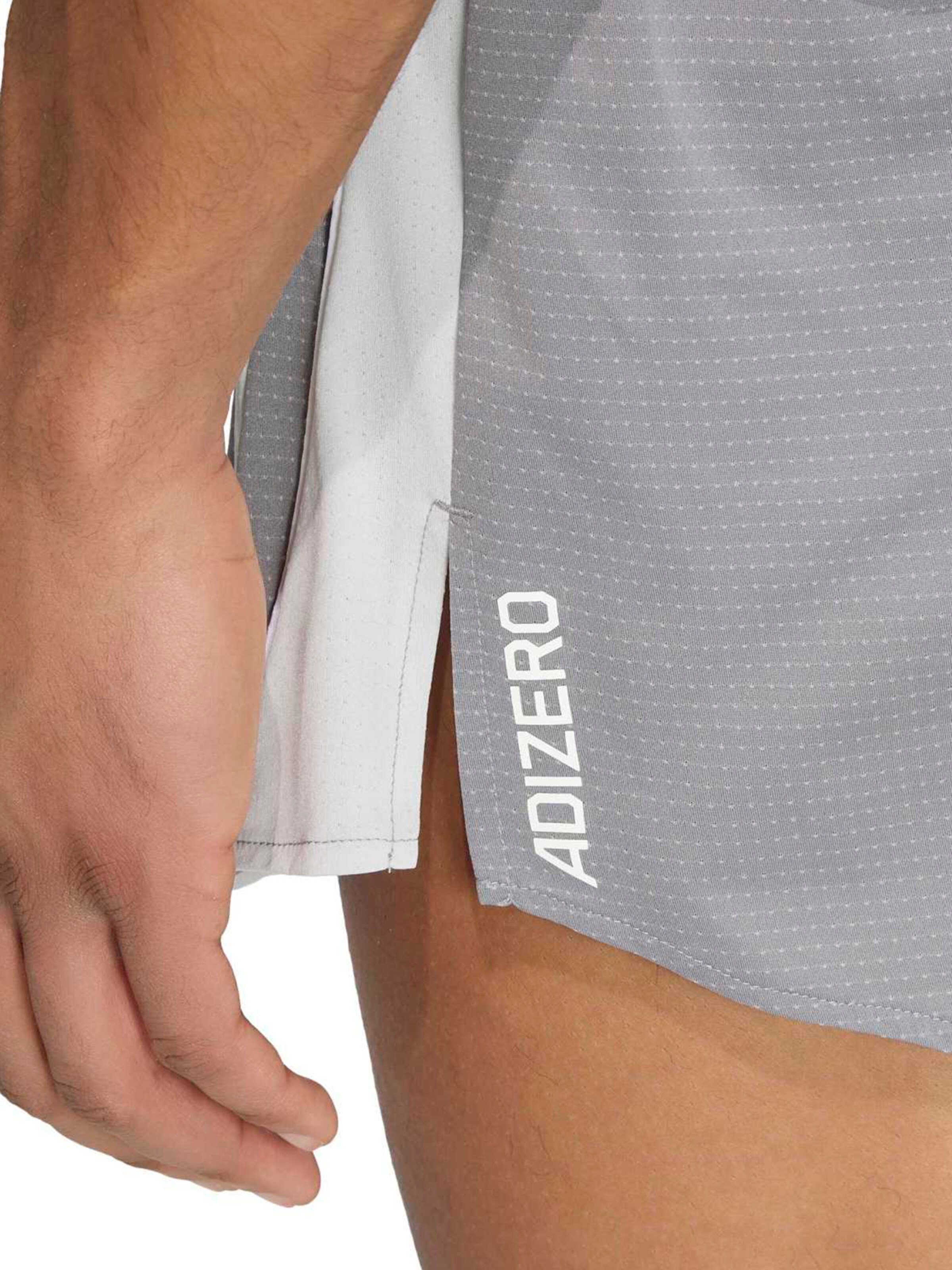 ADIDAS PERFORMANCE Ohlapna forma Športne hlače 'ADIZERO' | siva barva