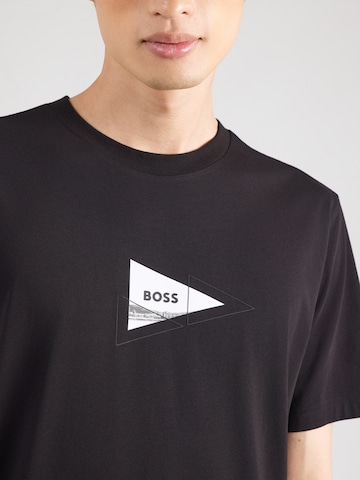 juoda BOSS Marškinėliai 'Network Photo'