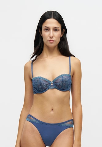 TRIUMPH Balkonetka Biustonosz 'Comfort Allure' w kolorze niebieski: przód