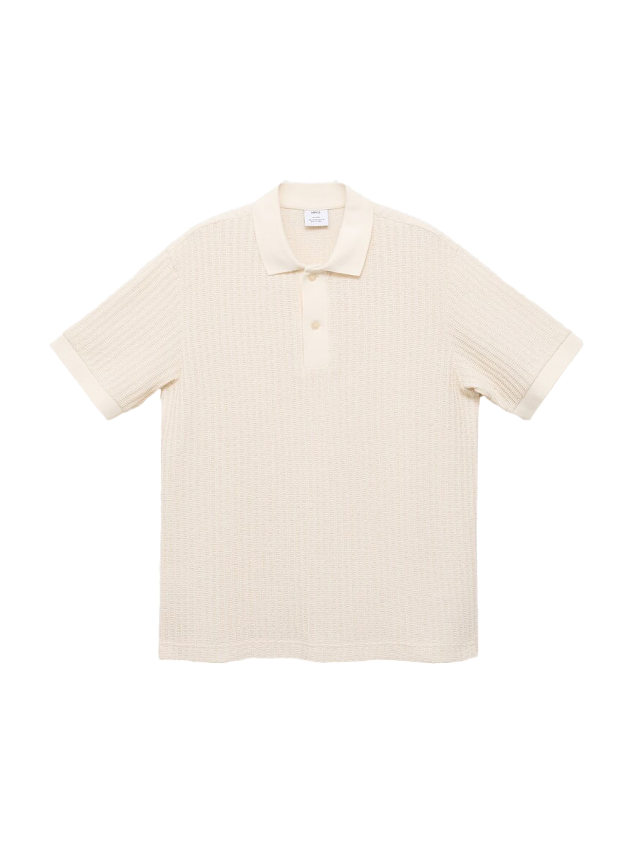 MANGO MAN Shirt 'OPENP' in Beige: voorkant