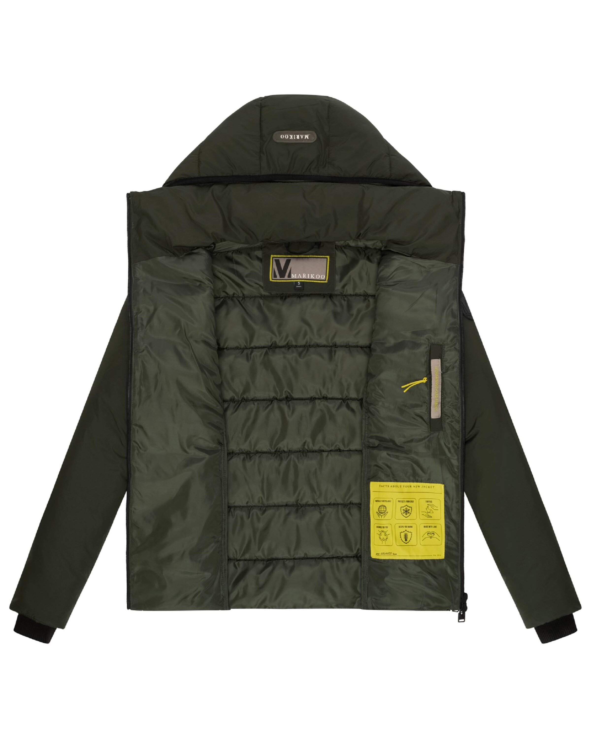 MARIKOO Χειμερινό μπουφάν 'Radaa 16' σε πράσινο