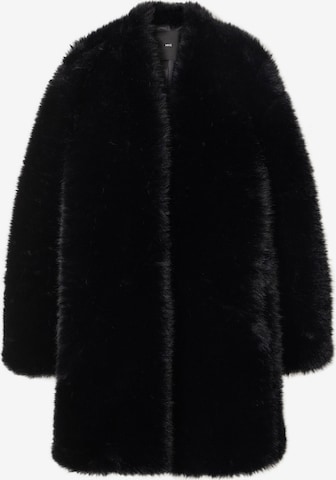 MANGO Between-Seasons Coat 'Cruela' in Black: front