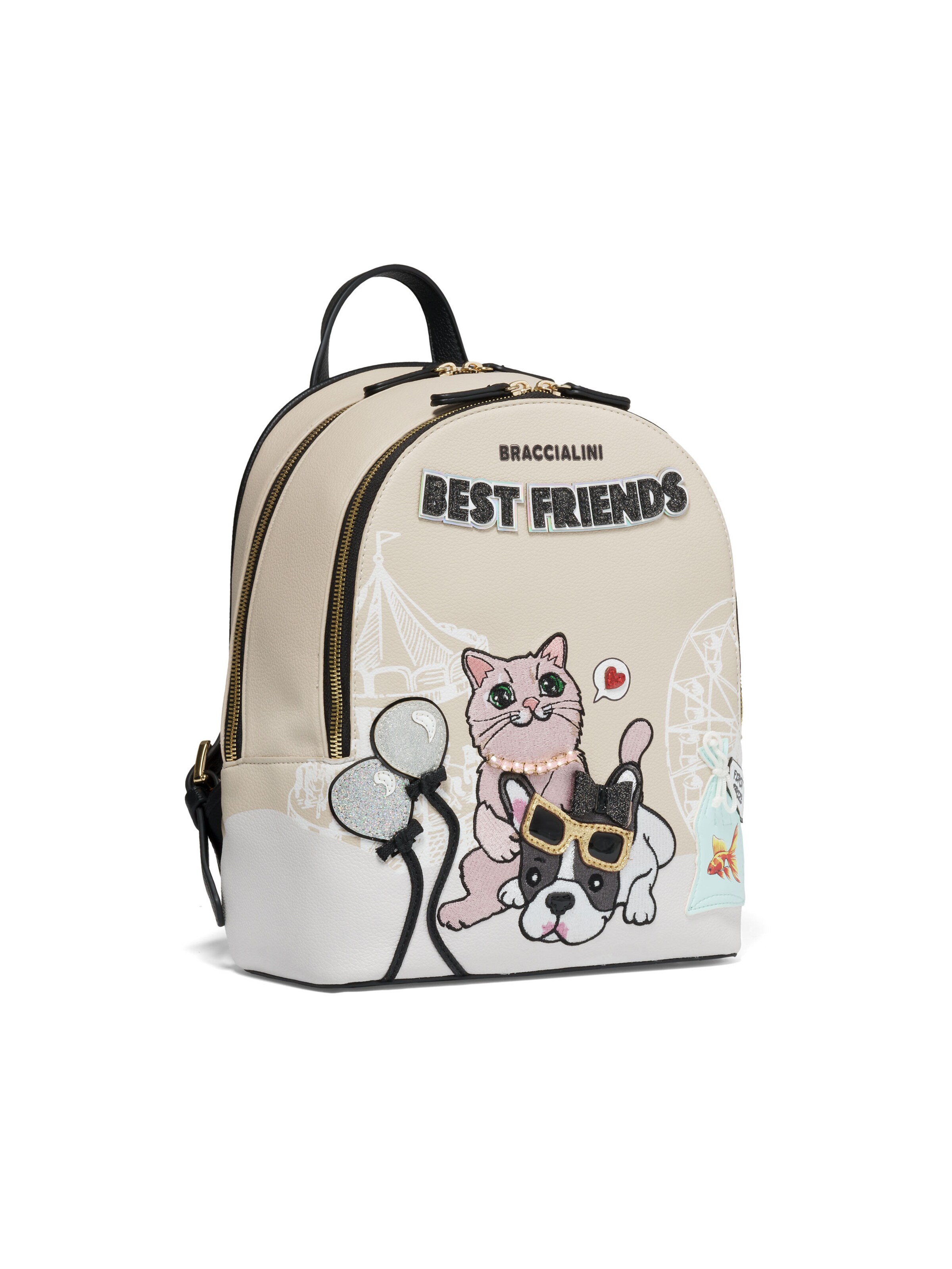 Braccialini Rugzak in Beige: voorkant