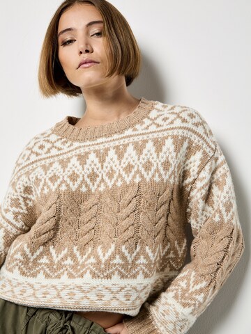 Pull-over ' ' Apricot en gris