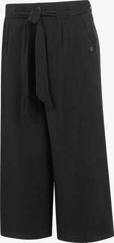 Ragwear Wide leg Pleat-Front Pants 'Yara' in Black