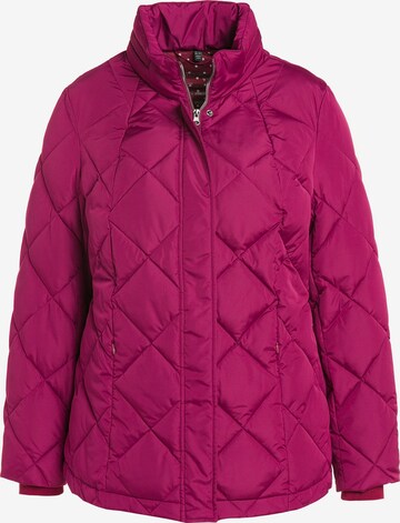 Ulla Popken Between-Season Jacket in Pink: front