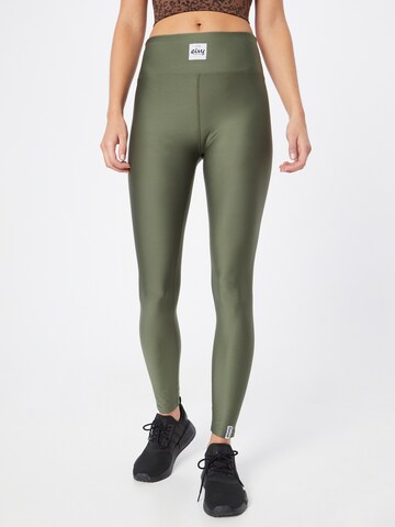 Eivy Skinny Workout Pants 'Icecold' in Green: front