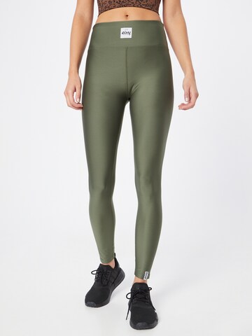 Skinny Pantaloni sportivi 'Icecold' di Eivy in verde: frontale