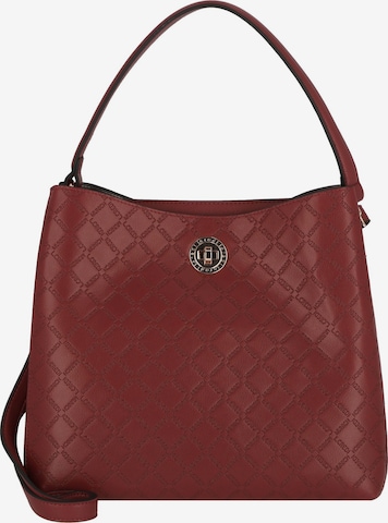 Borsa a spalla 'Filberta' di L.CREDI in rosso: frontale