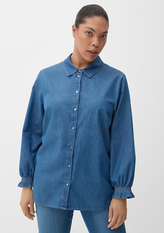 TRIANGLE Bluse in Blau: predná strana