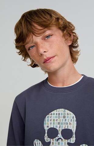 Scalpers Bluza 'Type Skull' w kolorze niebieski