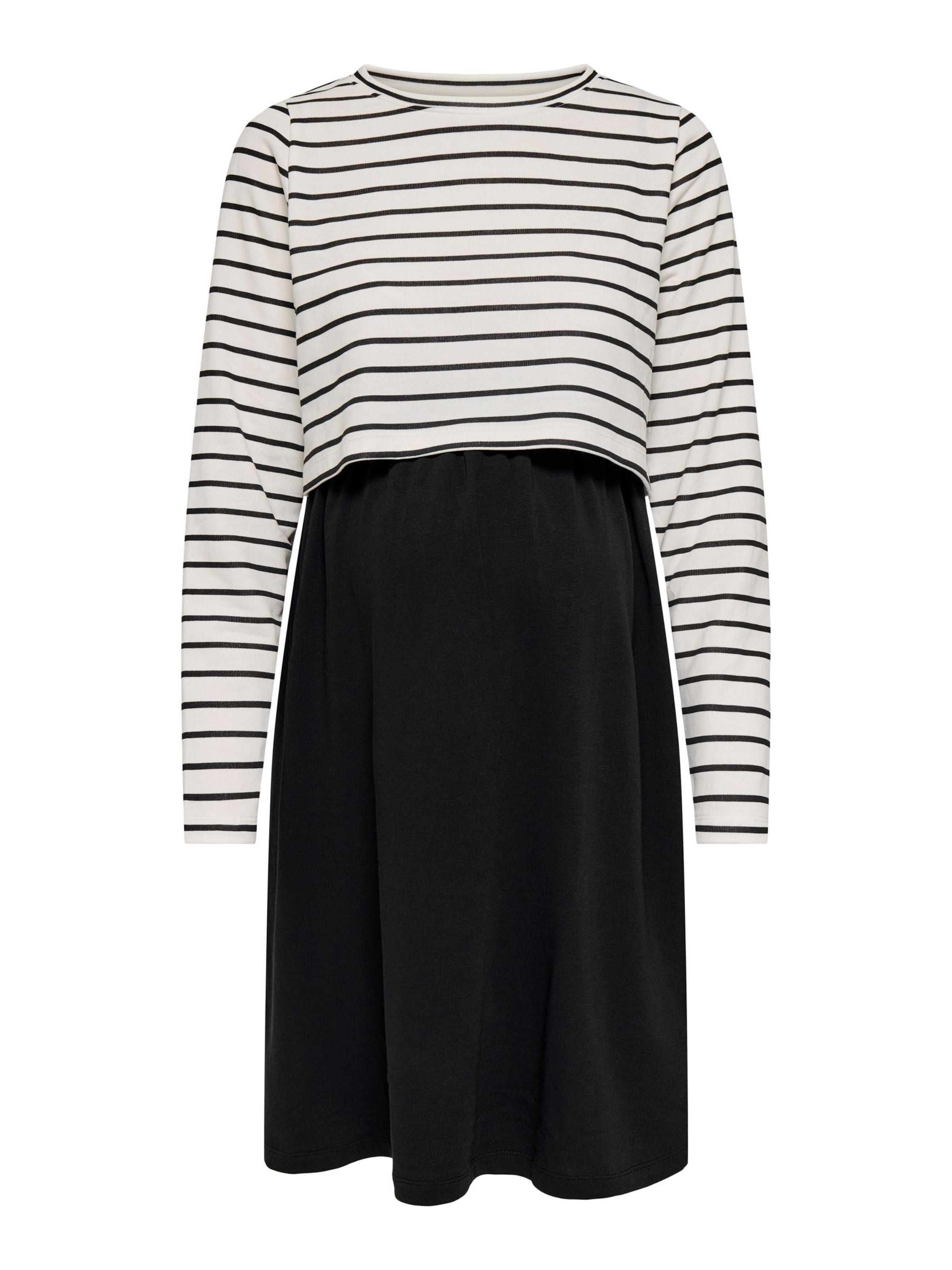 Only Maternity Jurk 'OLMKaylee' in Zwart