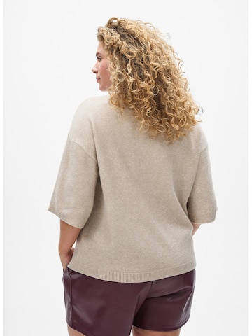 Pullover 'Cavista' di Zizzi in beige