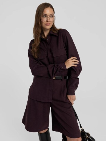 Regular Pantalon 'Omaro' mandragora en violet