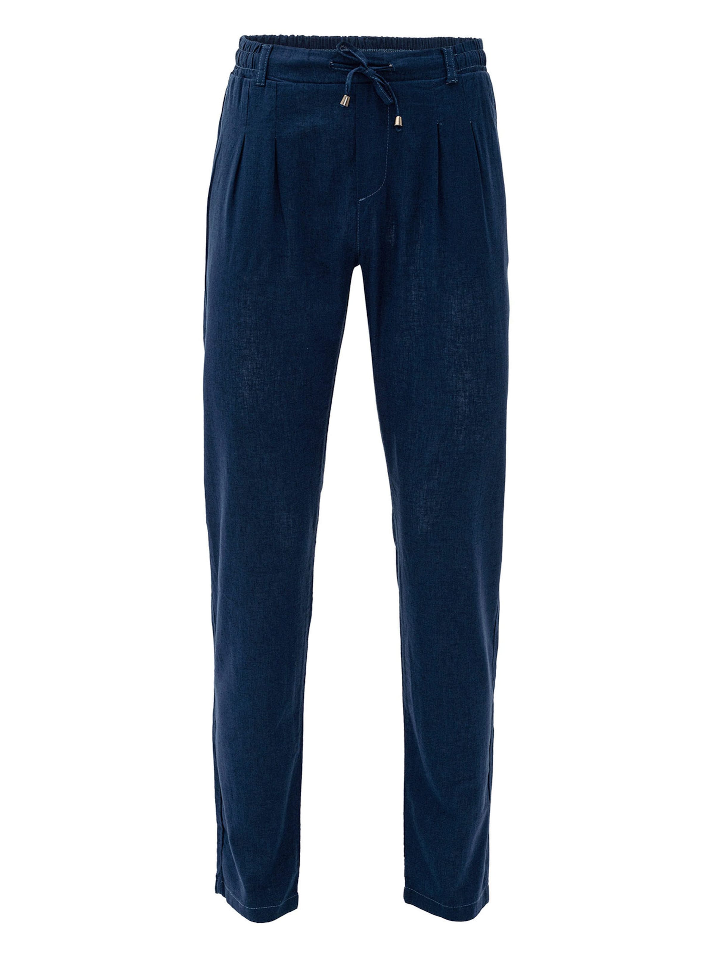 mėlyna By Diess Collection Prigludęs Klostuotos kelnės: priekis