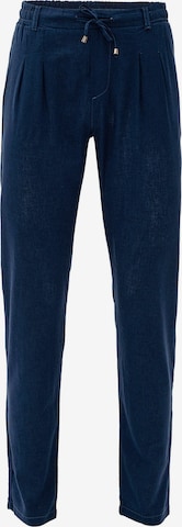 By Diess CollectionSlimfit Hlače s naborima - plava boja: prednji dio