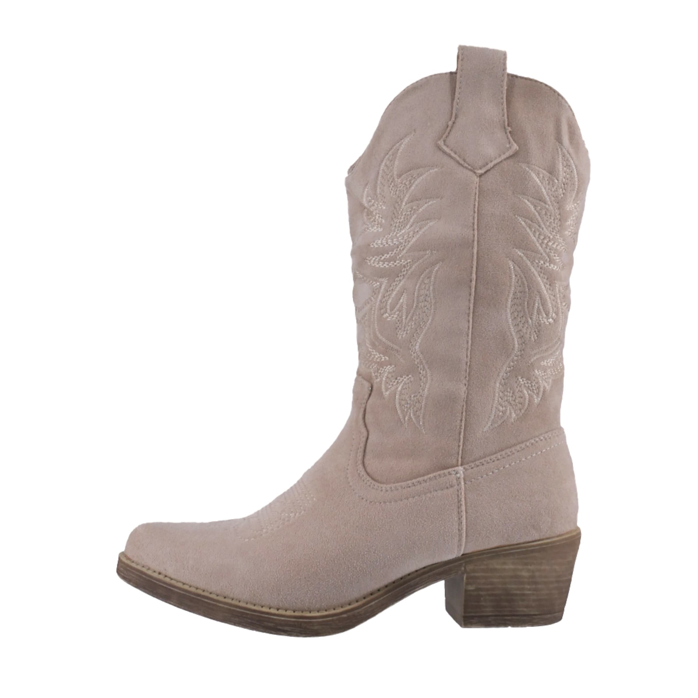 Elara Comwboystøvler i beige