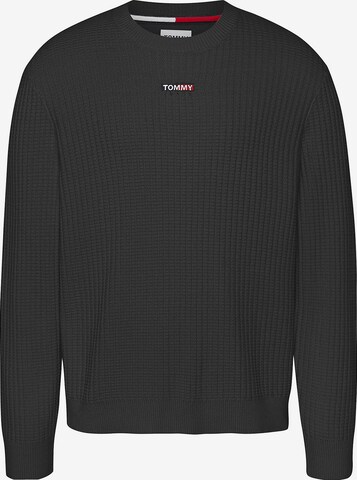 Tommy Jeans Pullover in Schwarz: front