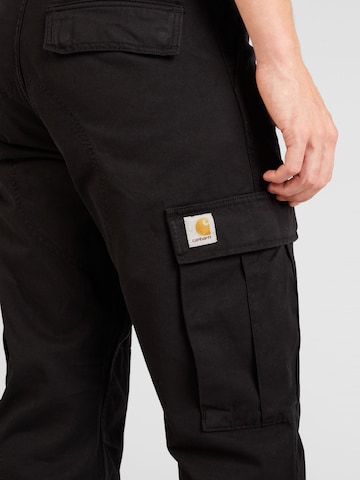 Carhartt WIPLoosefit Cargo hlače - crna boja