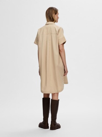 Abito camicia 'Blair' di SELECTED FEMME in beige
