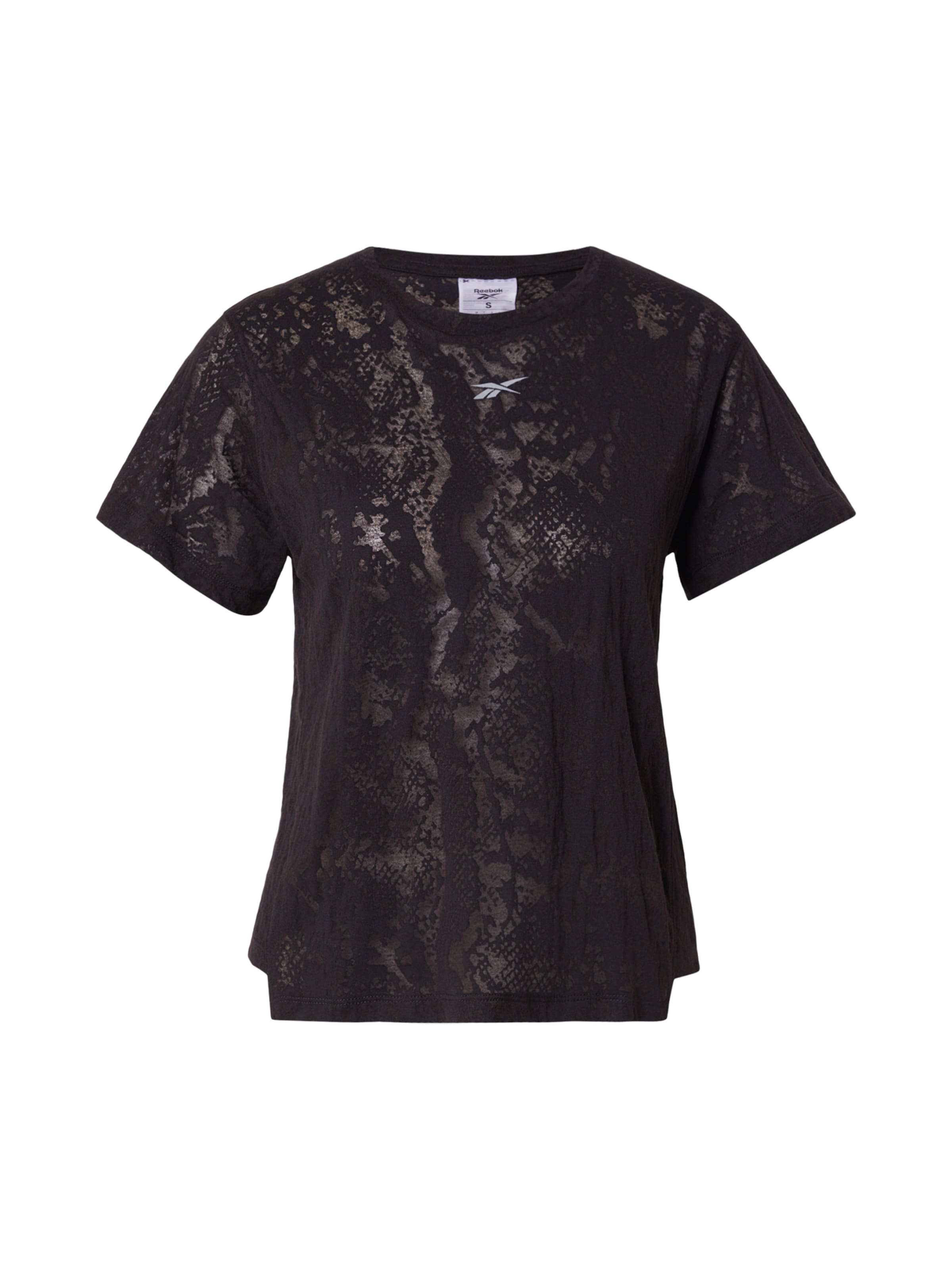 juoda Reebok Sportiniai marškinėliai: priekis