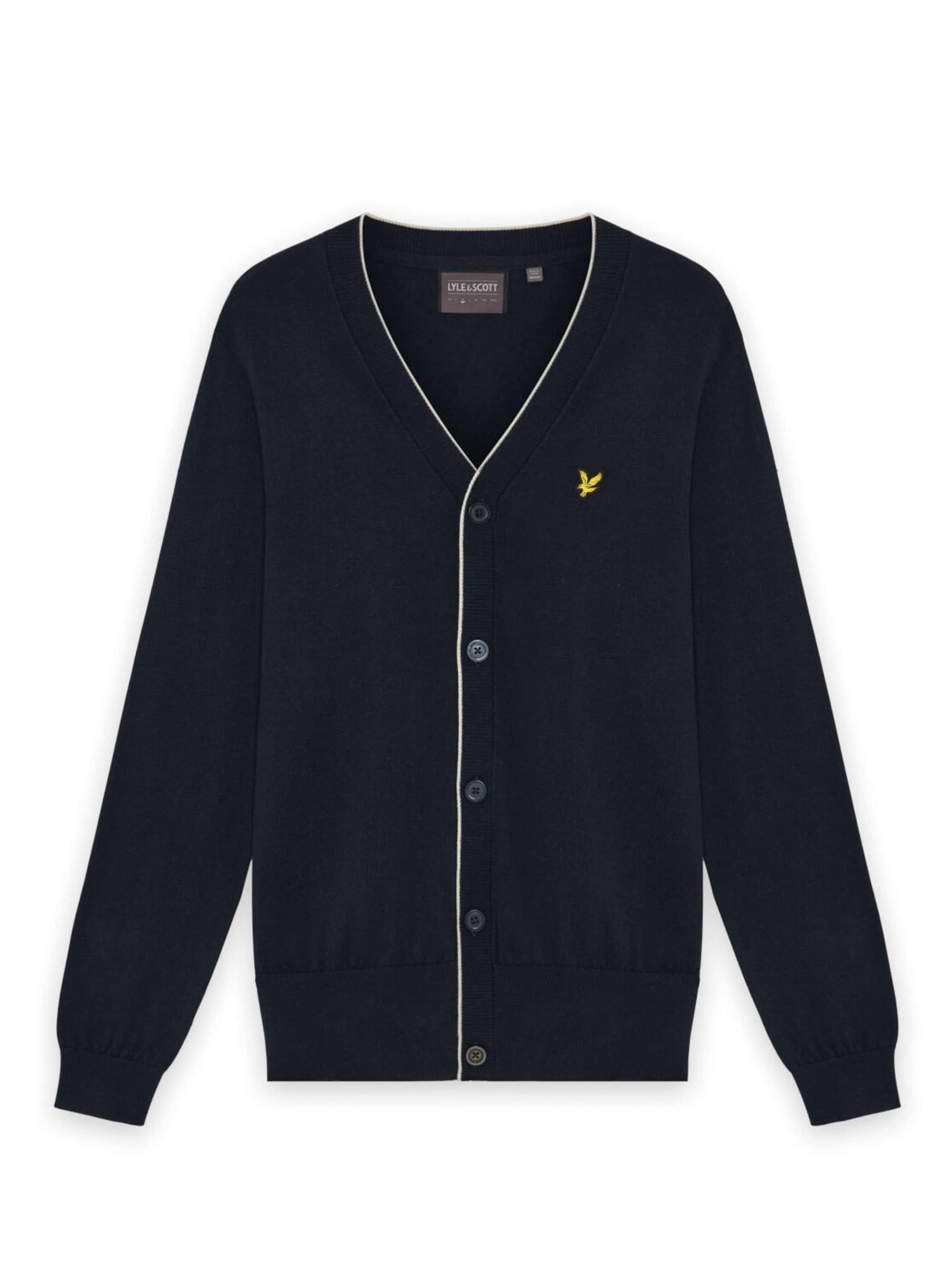 Vestes en maille Lyle & Scott en bleu : devant