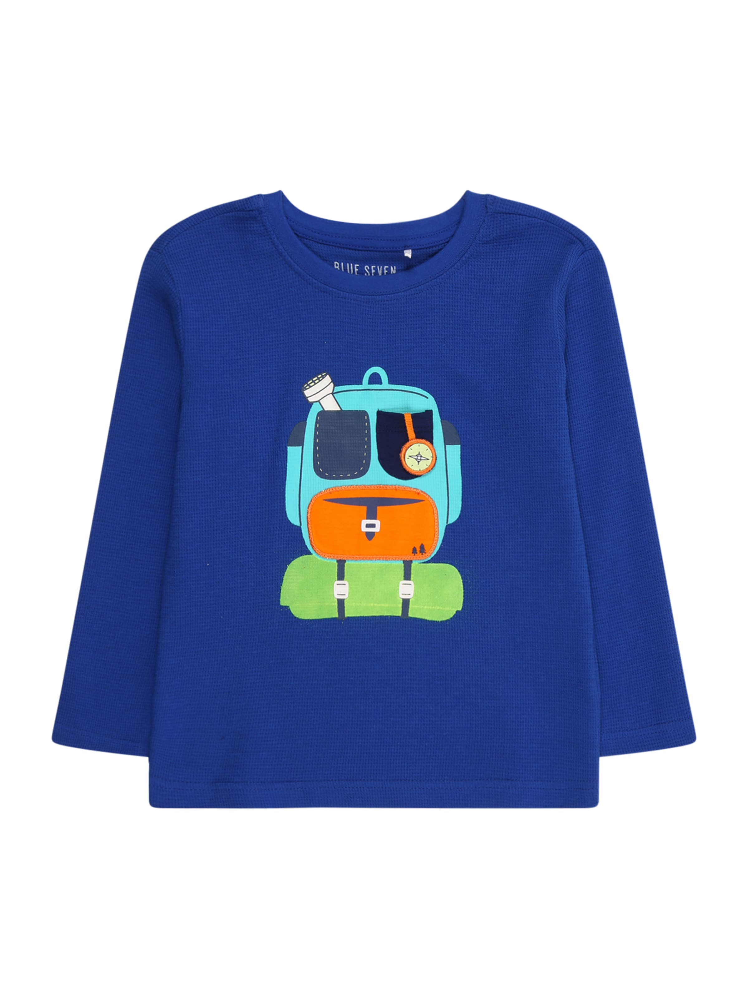 BLUE SEVEN T-shirt i blå: framsida