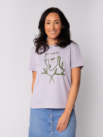 T-shirt 'Growth' Watapparel en violet : devant