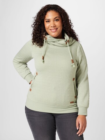 Sweat-shirt 'Janette' Z-One en vert : devant