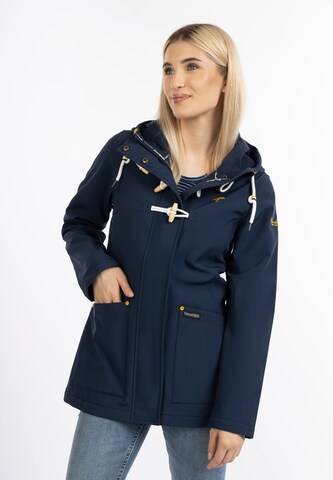 Manteau mi-saison Schmuddelwedda en bleu : devant