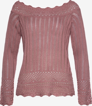 VIVANCE Knitted top in Pink: front