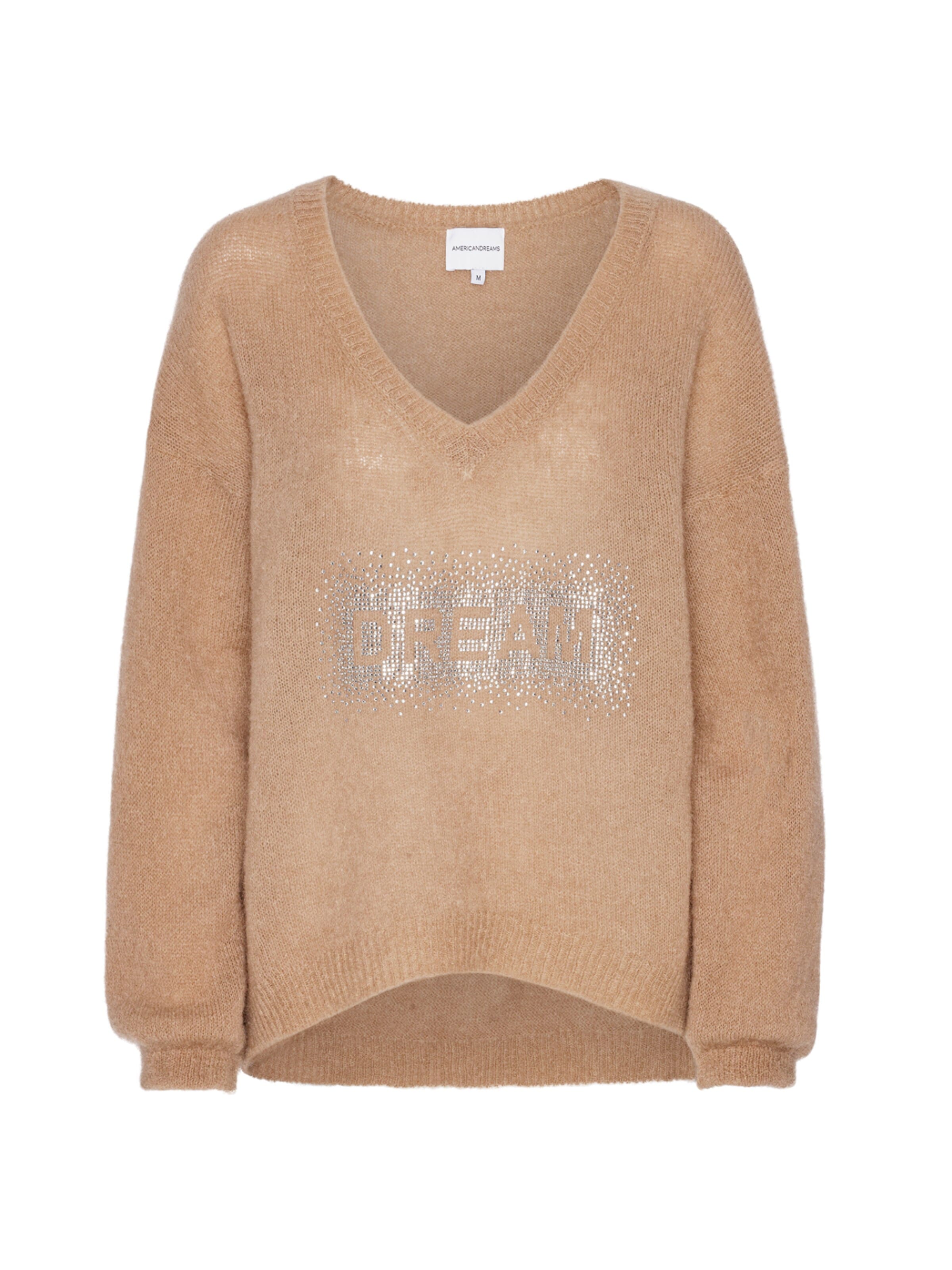 americandreams Oversized sweater 'Silja' in Brown: front