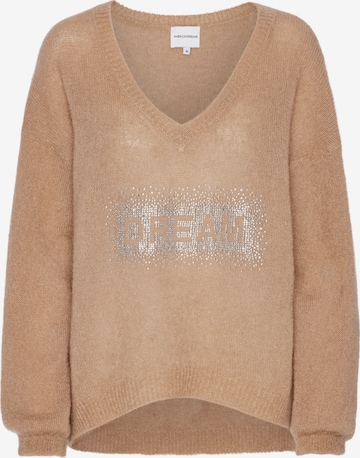 Pull-over oversize 'Silja' americandreams en marron : devant
