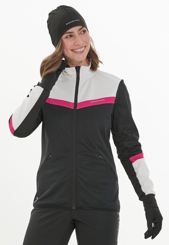 ENDURANCE Sports jacket in Black: front