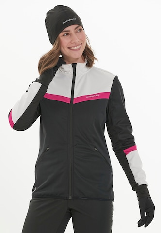 ENDURANCE Athletic Jacket in Black: front