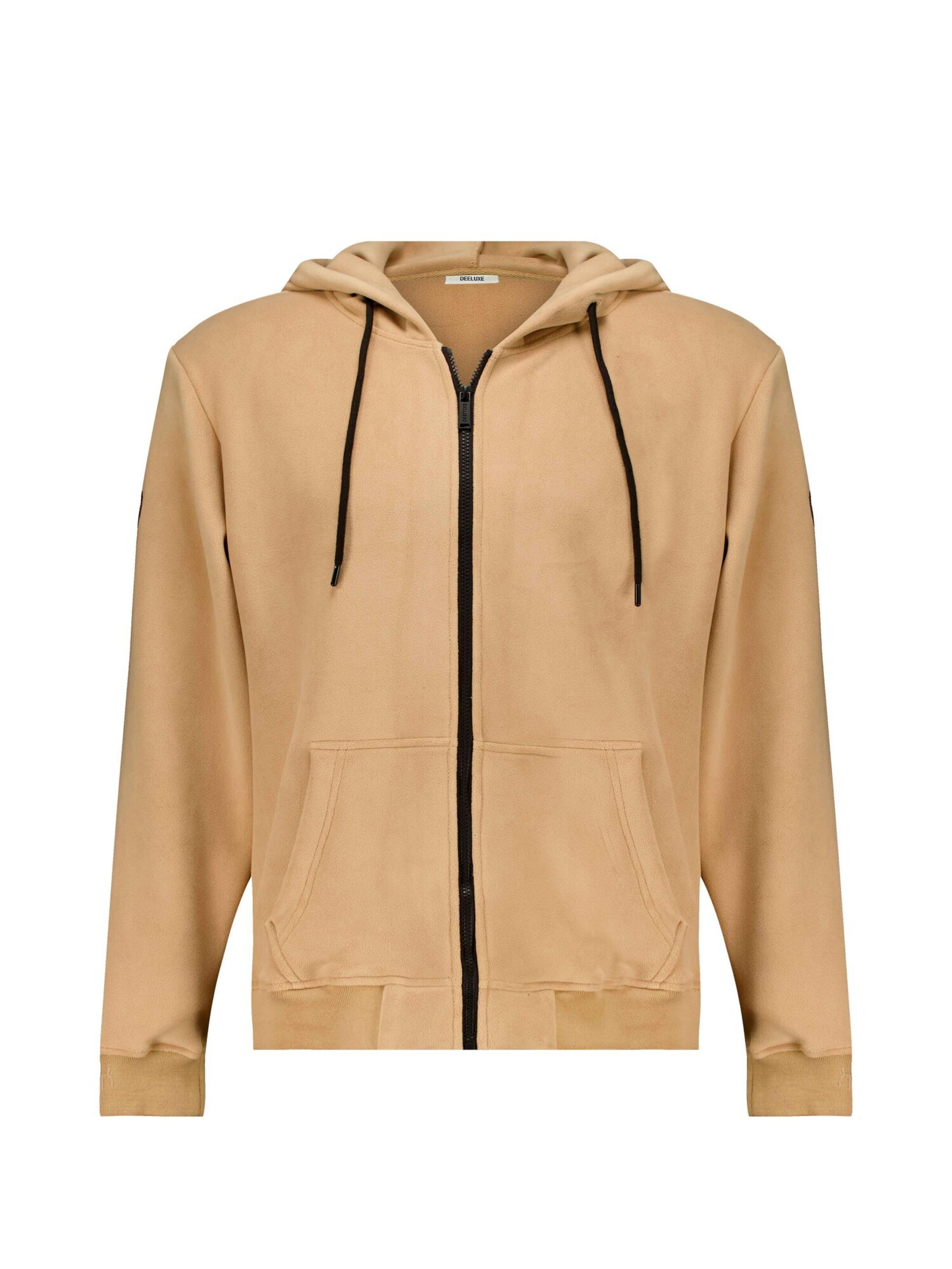 Veste de survêtement 'MERIDIAN' Deeluxe en beige : devant