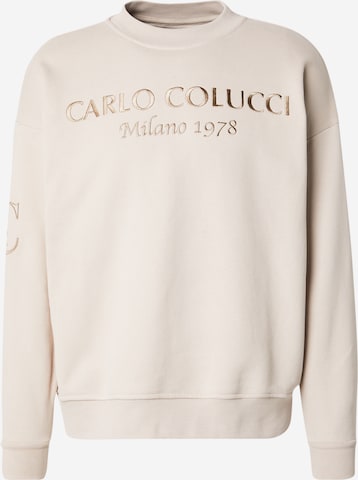 Carlo Colucci Sweatshirt in Beige: front