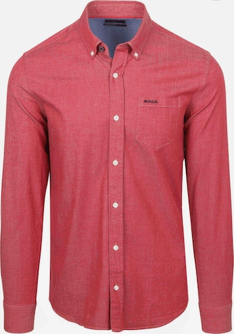 NZA New Zealand Auckland Regular fit Overhemd in Rood: voorkant