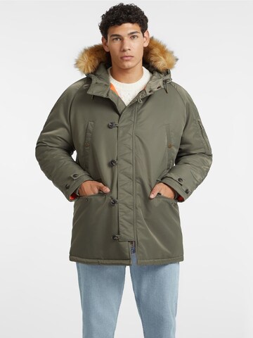GUESS Winter Parka in Green: front