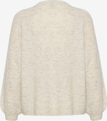 Cream Knit Cardigan 'Blu' in Grey