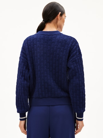 ARMEDANGELS Strickpullover CAARLAS STRUCTURE in Blau