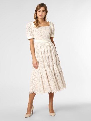 Robe de cocktail SWING en beige : devant