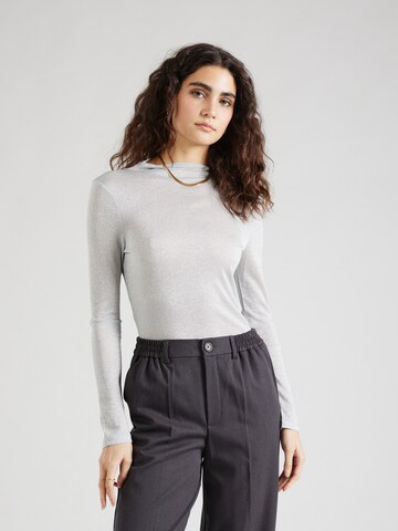 Gina Tricot Shirt in Silber: Vorderseite