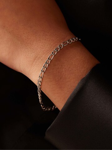 Lucardi Bracelet 'Glitzerndes Basic' in Silver: front
