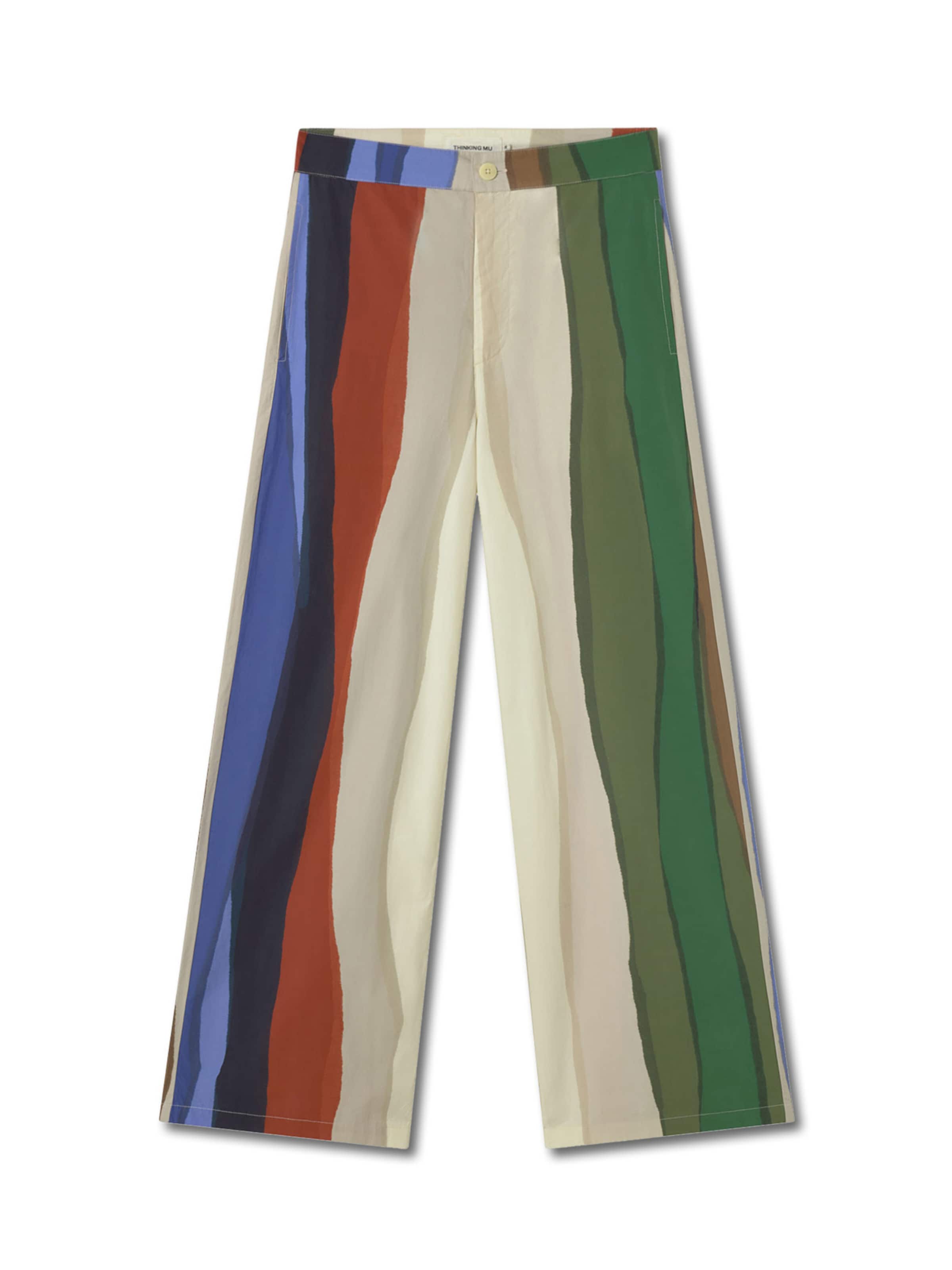 Thinking MU Nohavice 'KARINA' - béžová / modrá / zelená / oranžová, Produkt